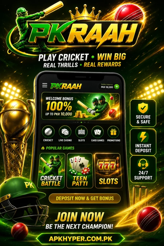 Download PKRAAH GAME latest real earning game in pakistan