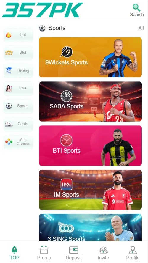 Real Money Earning Games in 357PK App