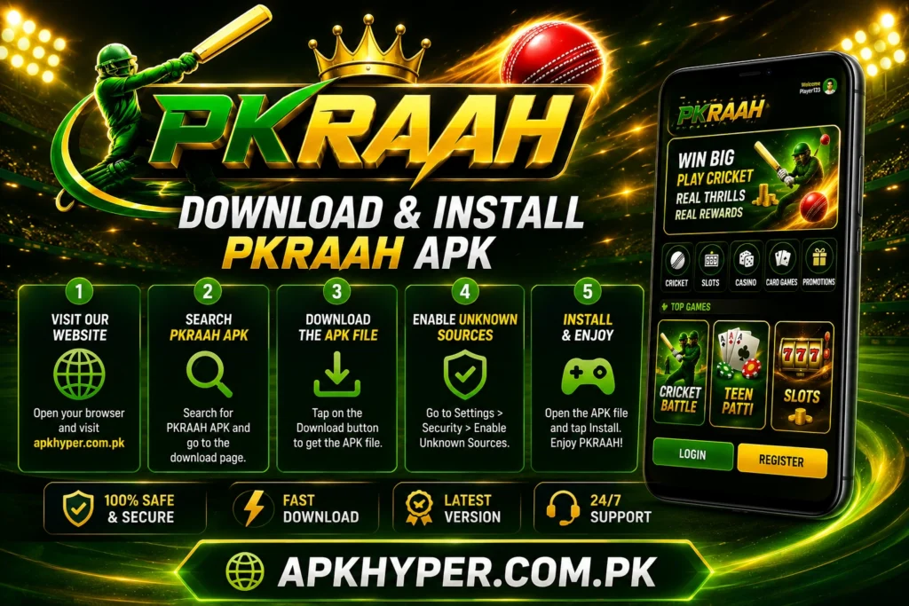 Win big and enjoy real cash with PKRAAH GAME