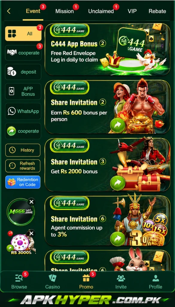 C444 Game APK Download Latest Real Earning Game in Pakistan