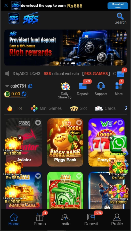 Download 98s Game APK Latest casino app in pakistan