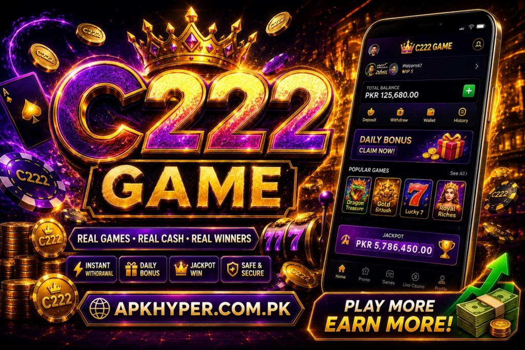 Download C222 Game now and earn Large bonus & rewards daily.