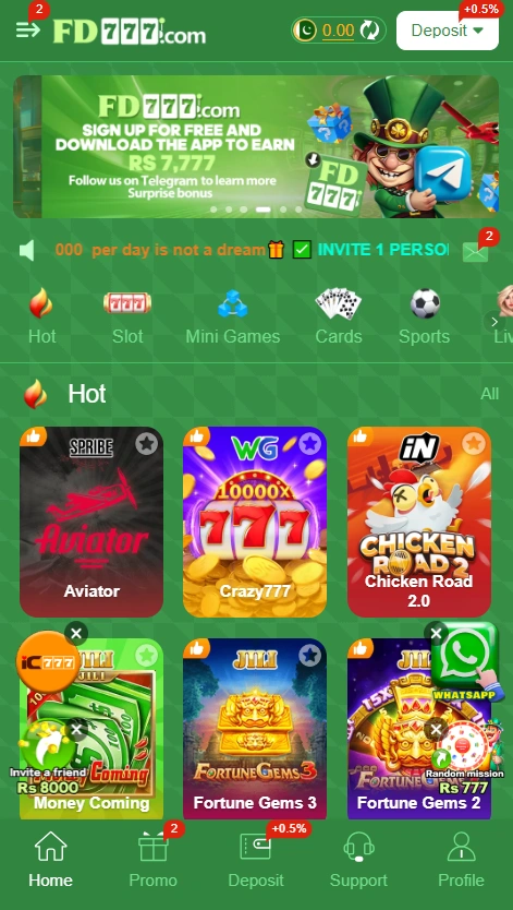 Download FD777 Game APK Real cashg App 2026 (Latest Version).