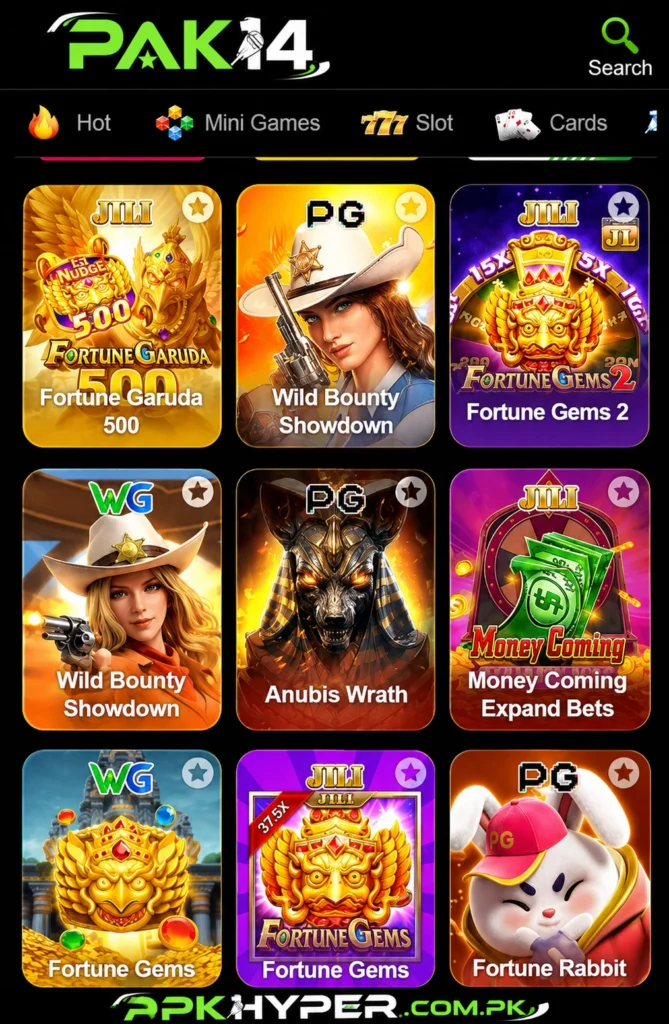 Pak14 Game APK Download 2026 with Multiple Earning Games.