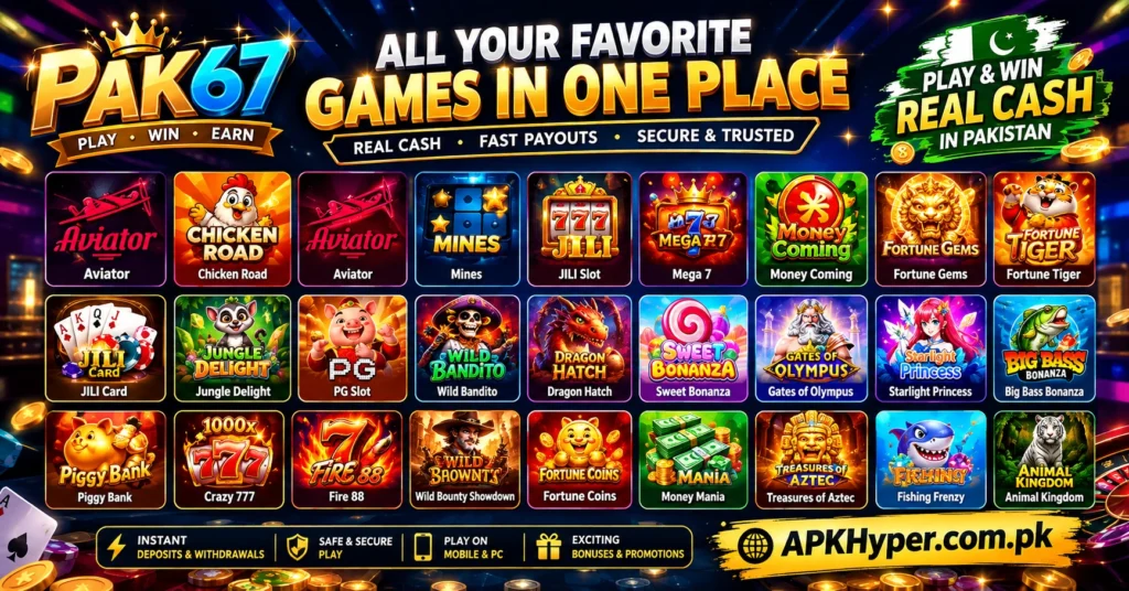 PAK67 Game APK most favorite Game in 2026