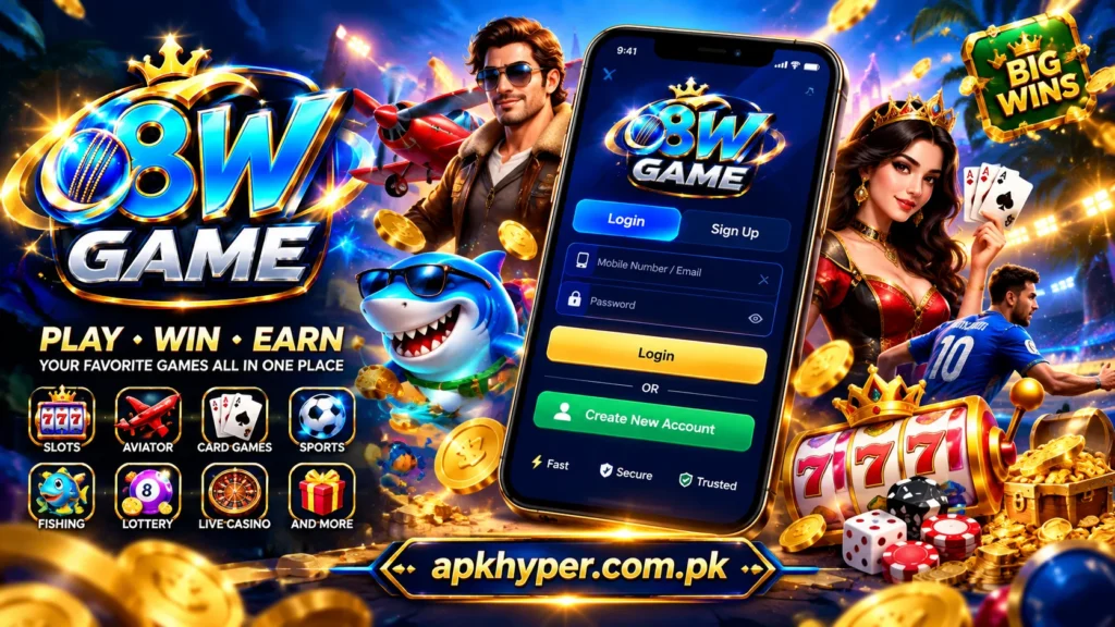 8w Game APK Best earning Casino App with huge variety in 2026